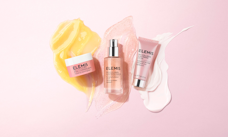 Elemis rose-infused products