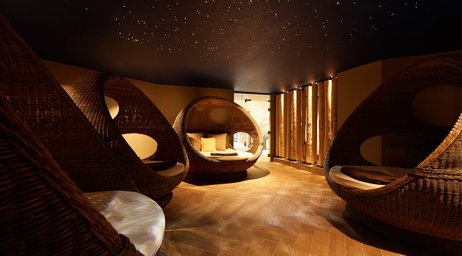 forest nesting relax area with comfy beds