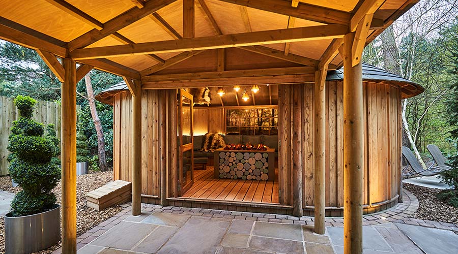 wooden snug exterior  