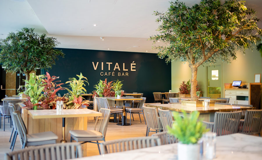 Seating in the Vitalé Café Bar.