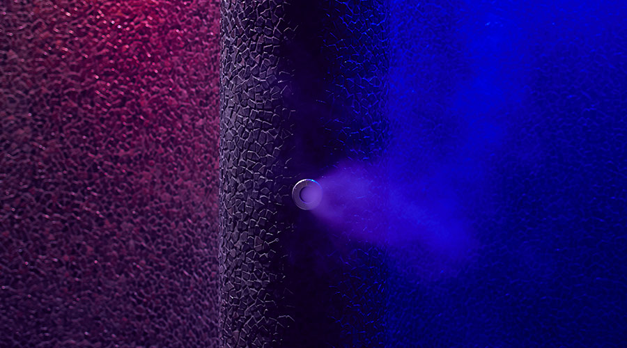 mist coming out of the wall