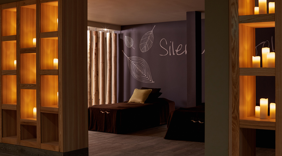 candles on shelf and waterbed